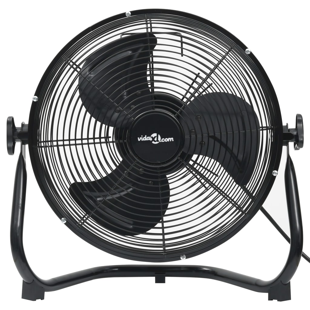 Vidaxl podlahový ventilátor 3 rychlosti 91,5 W 55 cm černá