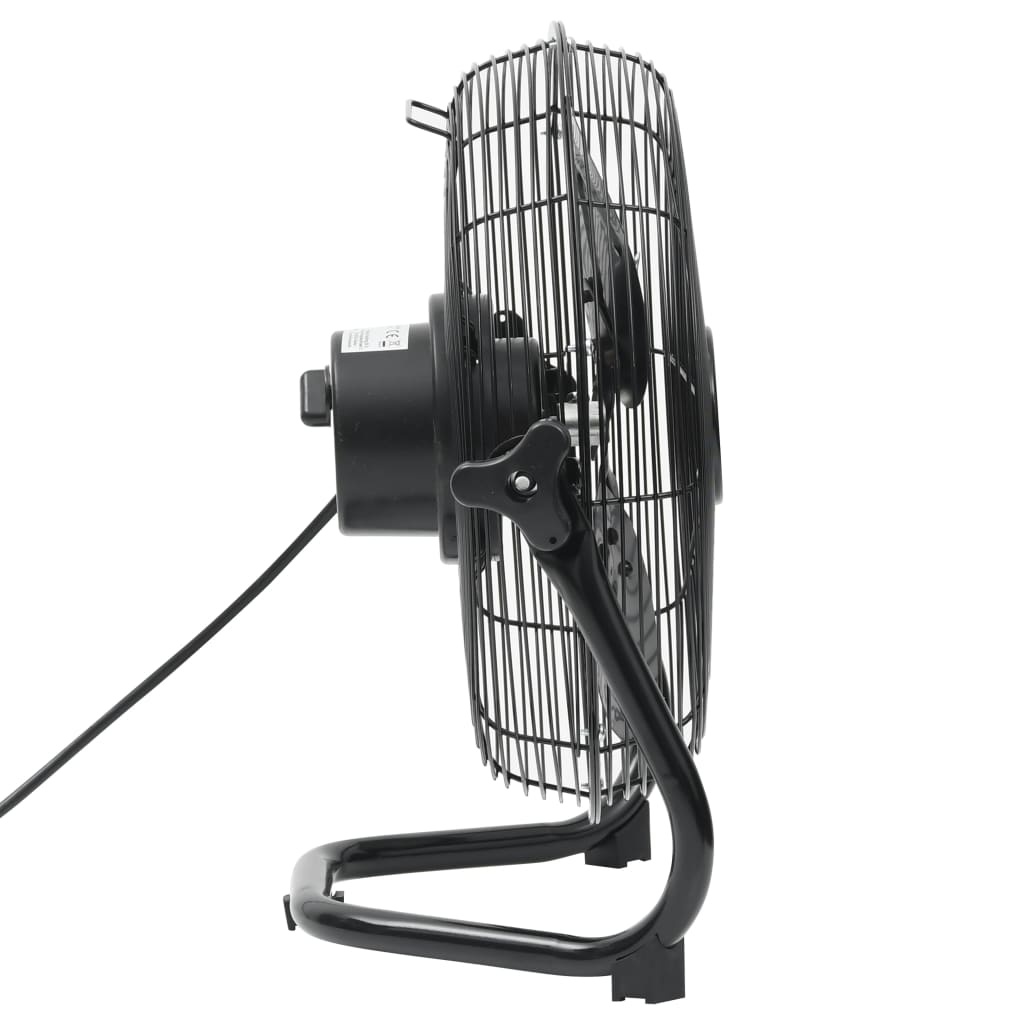 Vidaxl podlahový ventilátor 3 rychlosti 91,5 W 55 cm černá