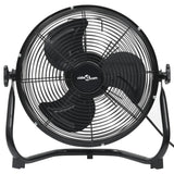 Vidaxl Fan de piso 3 velocidades 115.2 W 60 cm Negro