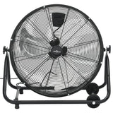 Vidaxl Trumbler Ventilatore industriale 172,5 W 60 cm nero