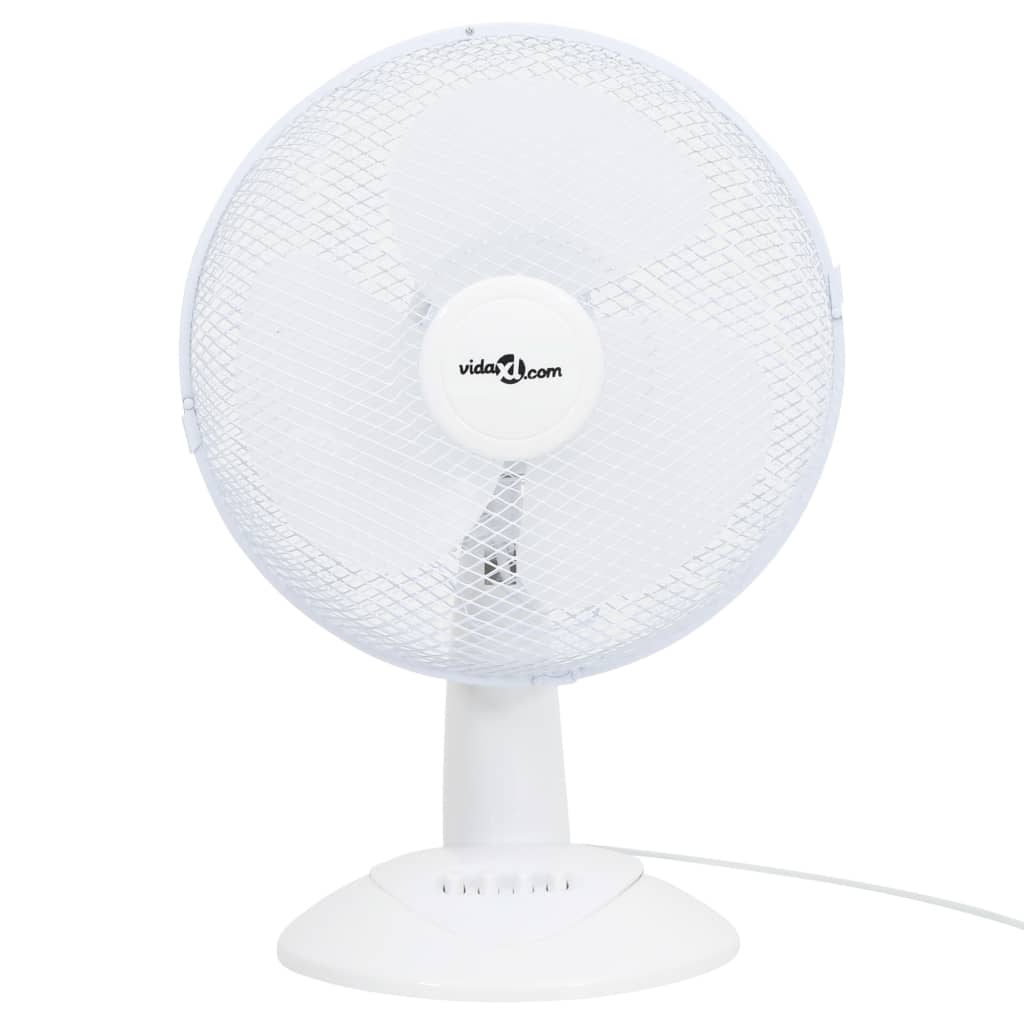 Vidaxl Table fan 3 speeds 40 W 30 cm white