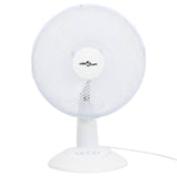 Vidaxl tabulka ventilátor 3 rychlosti 40 W 30 cm bílá