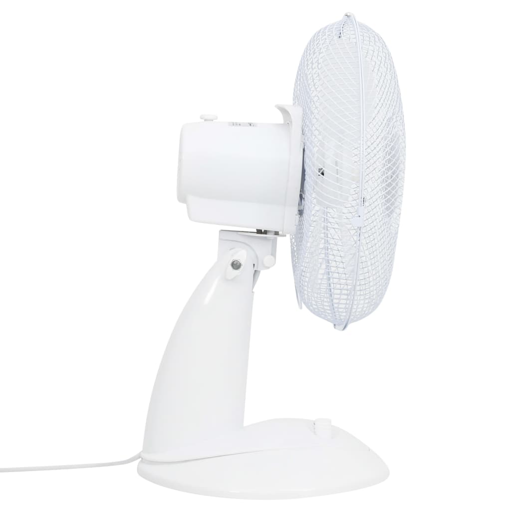 Vidaxl Tabela ventilator 3 hitrosti 40 W 30 cm bela