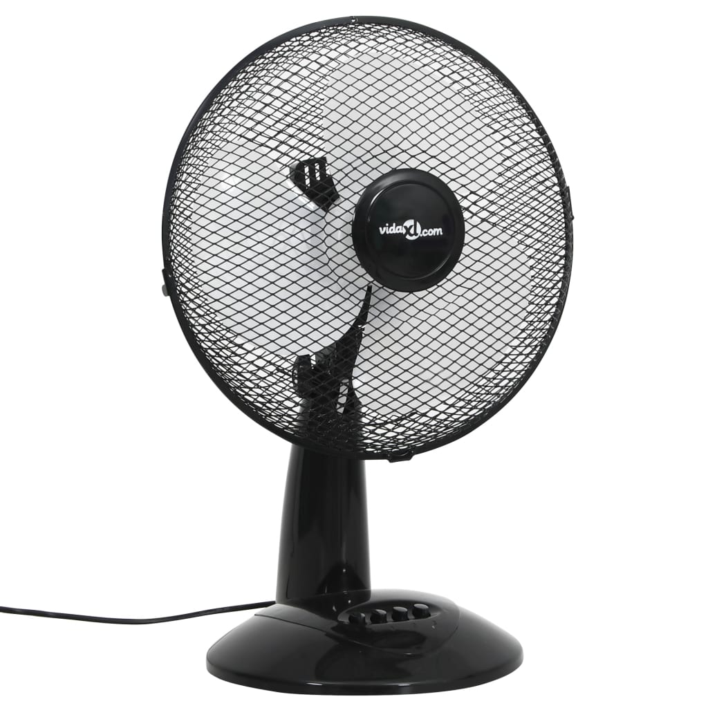 Vidaxl tabulka ventilátor 3 rychlosti 40 W 30 cm černá