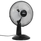 Vidaxl Table fan 3 speeds 40 W 30 cm Black