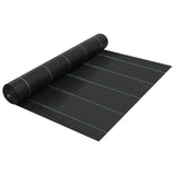 Vidaxl Carrot tissu 1x10 m pp noir