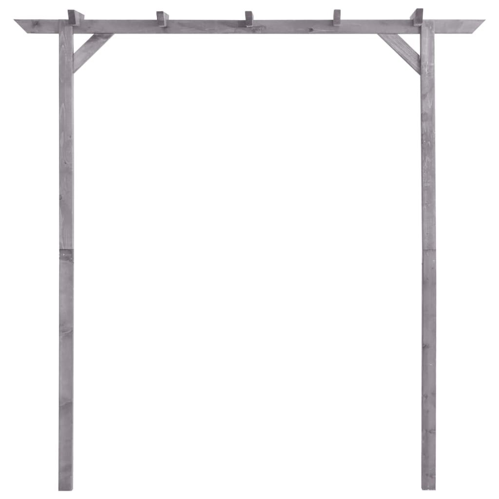 Vidaxl pergola 200x40x205 cm impregnated pine wood gray