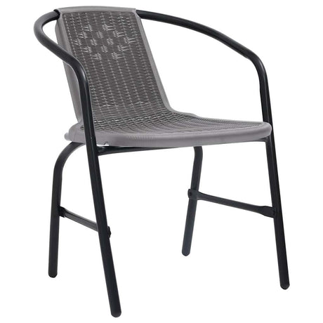 Vidaxl tuinstoelen 4 st 110 kg kunststof rattan en staal