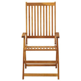 Vidaxl tuinstoelen verstelbaar 3 st massief acaciahout