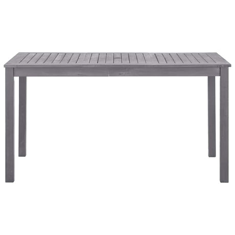 Vidaxl tuintafel 140x80x74 cm massief acaciahout greywash