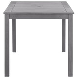 Vidaxl tuintafel 140x80x74 cm massief acaciahout greywash