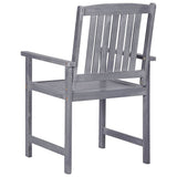 Vidaxl tuinstoelen 4 st massief acaciahout grijs