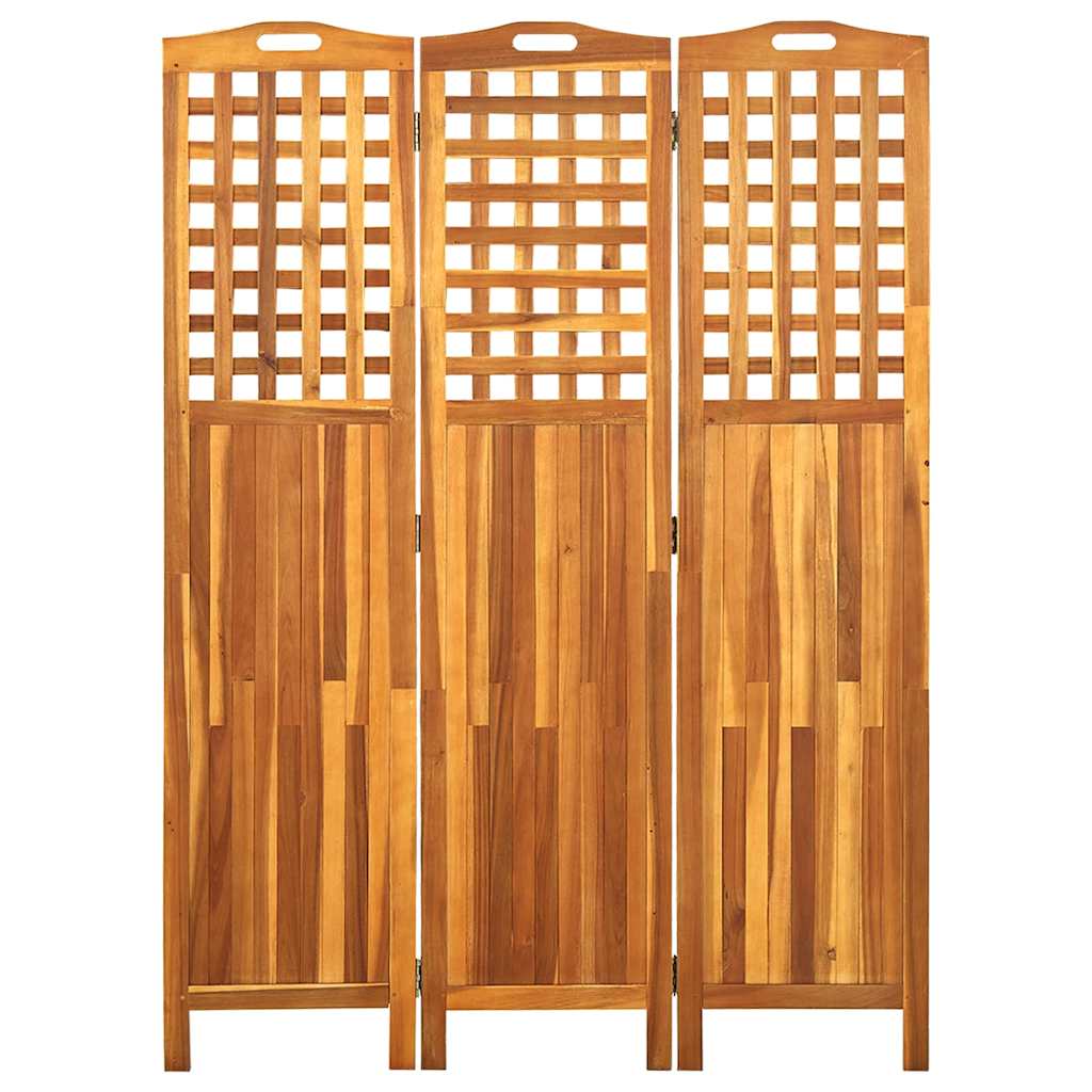 Vidaxl kamerscherm met 3 panelen 121x2x170 cm massief acaciahout