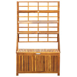 Vidaxl opbergbox met latwerk 99x55x160 cm massief acaciahout