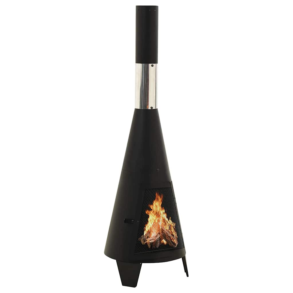 Vidaxl Garden Stove avec poker 38x38x122 cm en acier