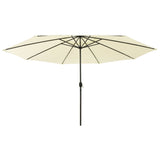 Vidaxl-Parasol mit LED-Beleuchtung 400 cm sandfarben