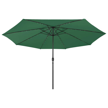 Vidaxl parasol met led-verlichting 400 cm groen