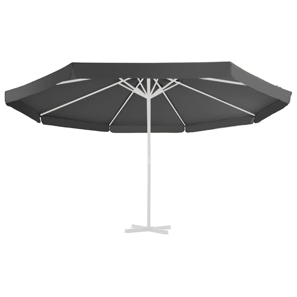 Nadomestna krpa za vidaxl za antracit za parasol 500 cm -obarvana