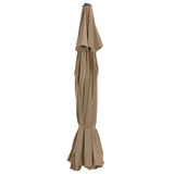 Vidaxl vervangingsdoek voor parasol 515 cm taupe