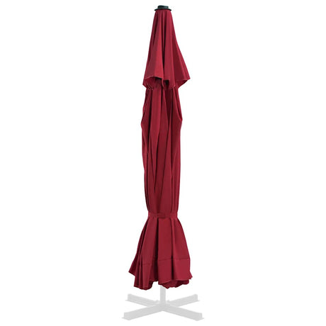 Vidaxl vervangingsdoek voor parasol 515 cm bordeauxrood