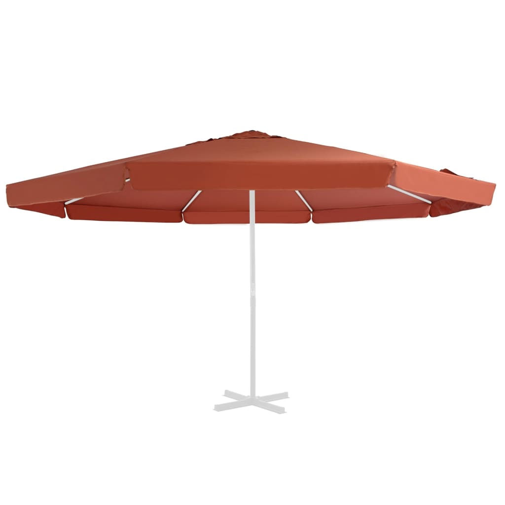 Vidaxl nadomestna krpa za parasol 500 cm terakota -obarvana