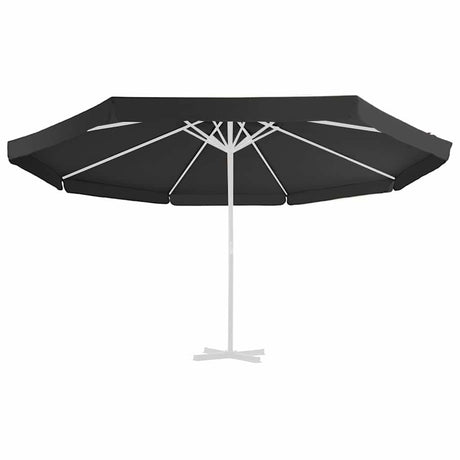 Vidaxl vervangingsdoek voor parasol 515 cm zwart