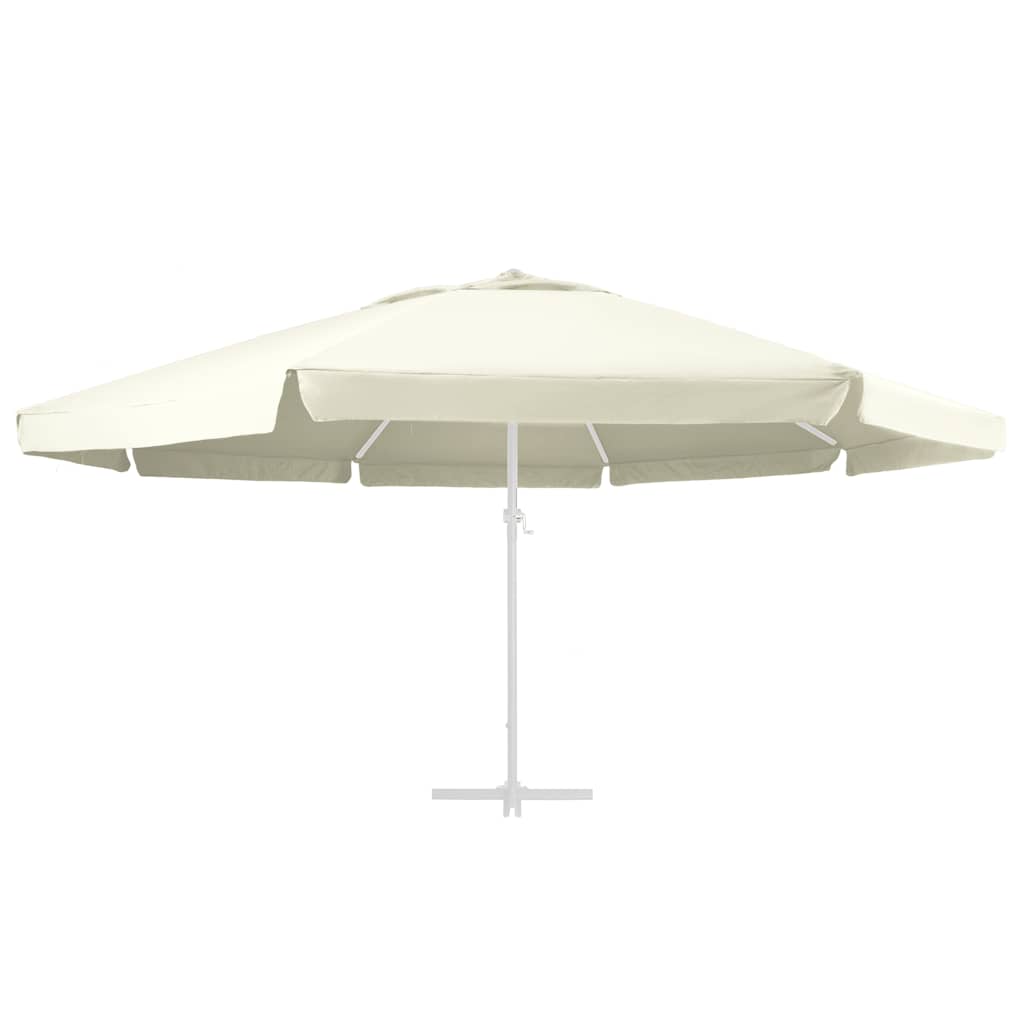 Vidaxl vervangingsdoek voor parasol 610 cm zandkleurig