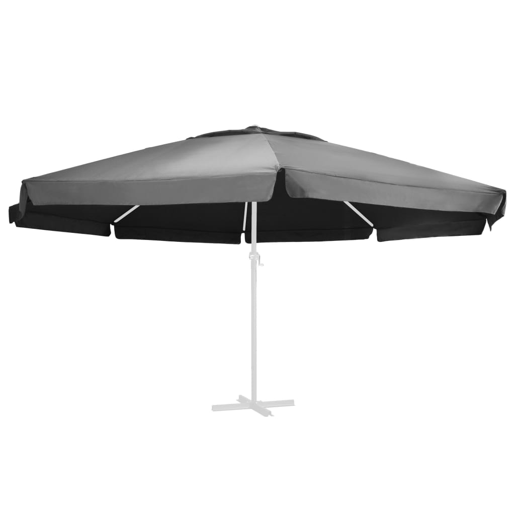 Vidaxl vervangingsdoek voor parasol 600 cm antracietkleurig