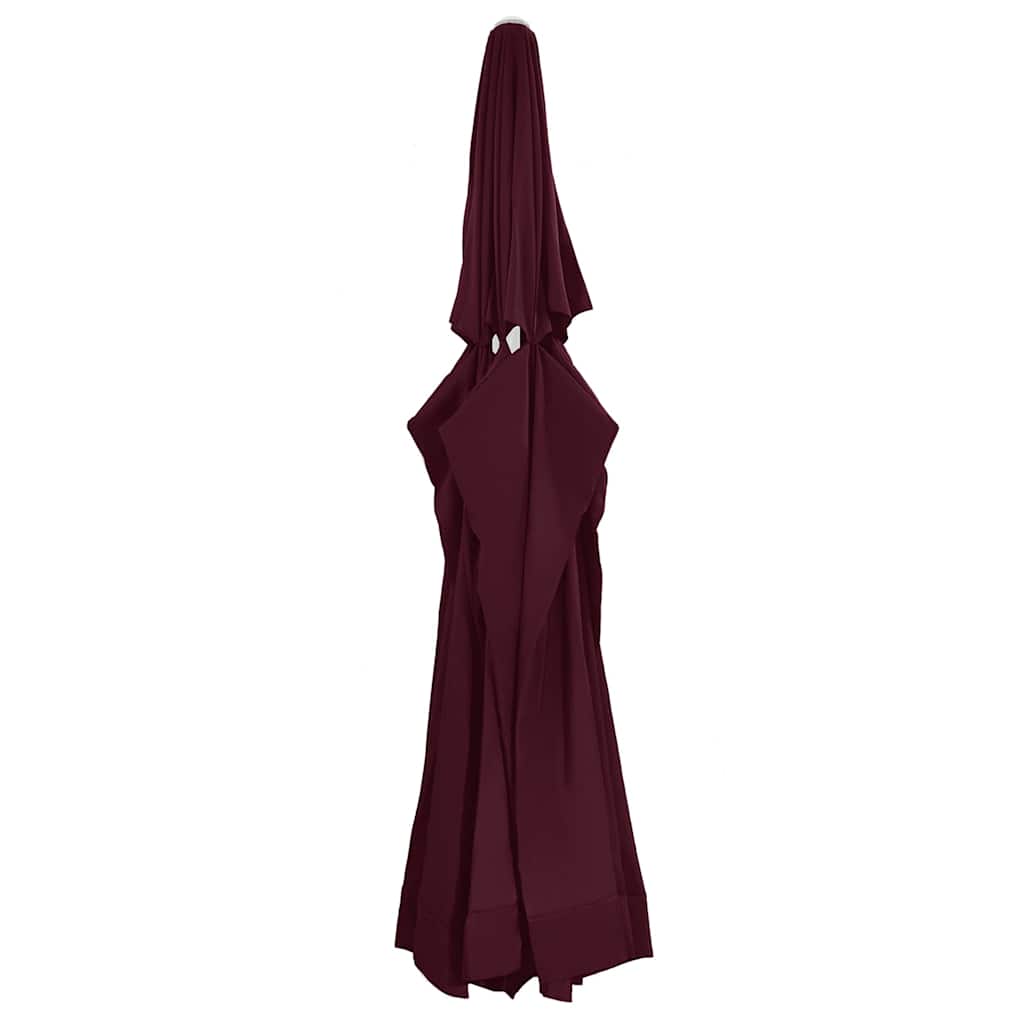 Vidaxl vervangingsdoek voor parasol 610 cm bordeauxrood