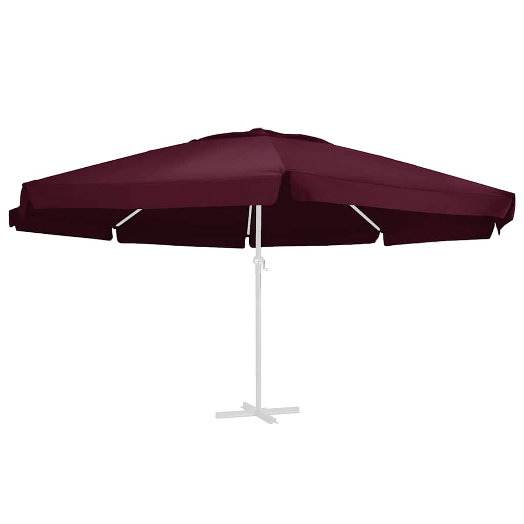Vidaxl vervangingsdoek voor parasol 610 cm bordeauxrood