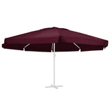 Vidaxl vervangingsdoek voor parasol 610 cm bordeauxrood