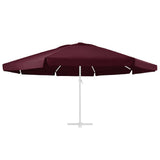 Vidaxl vervangingsdoek voor parasol 610 cm bordeauxrood