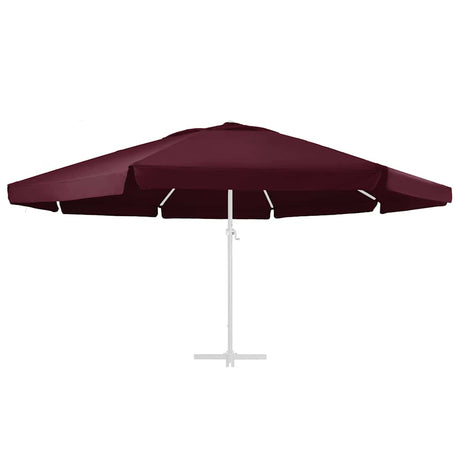 Vidaxl vervangingsdoek voor parasol 610 cm bordeauxrood