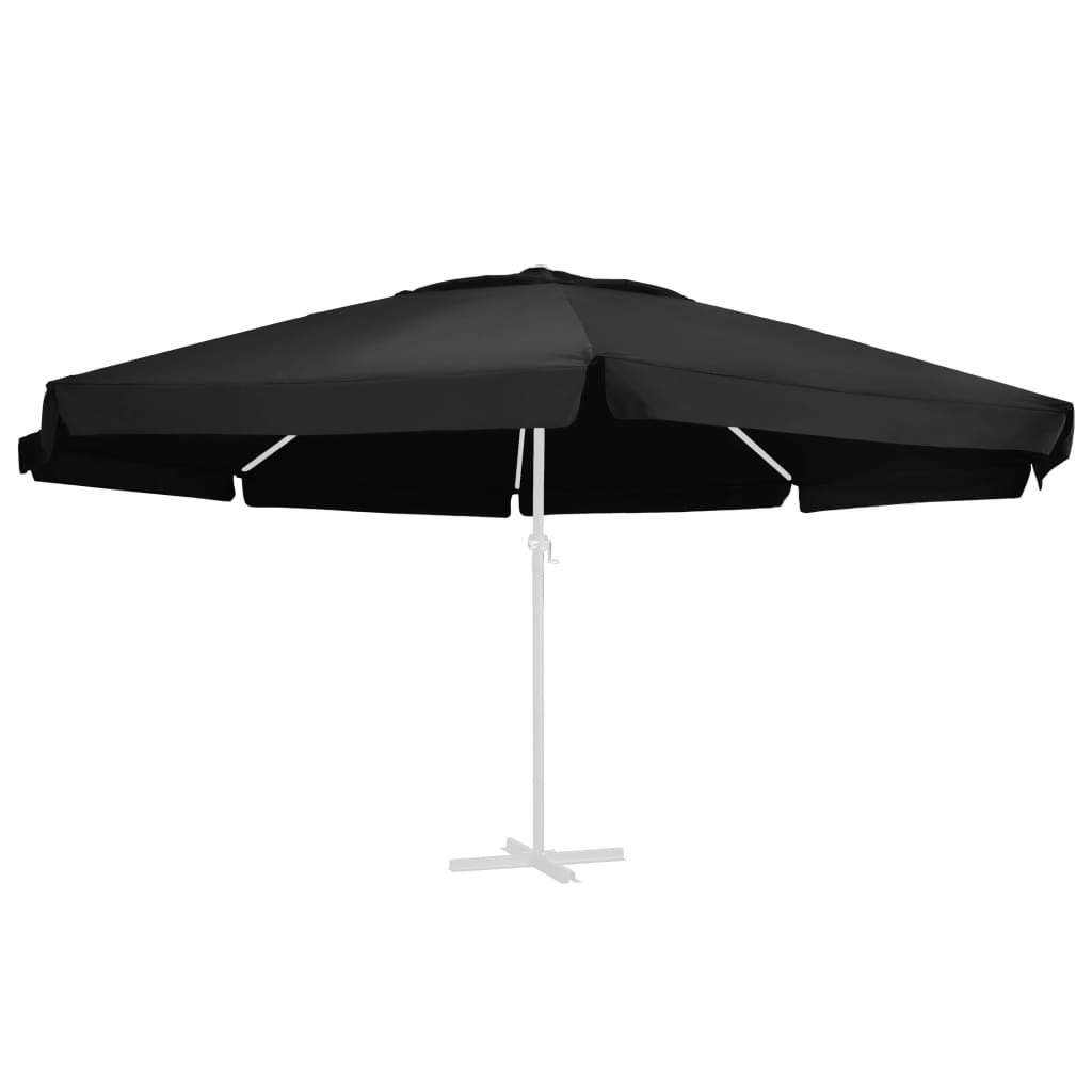 Vidaxl erstatningsklut for parasol 600 cm svart