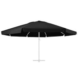 Vidaxl udskiftning klud til parasol 600 cm sort