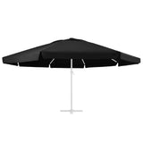 Vidaxl vervangingsdoek voor parasol 600 cm zwart