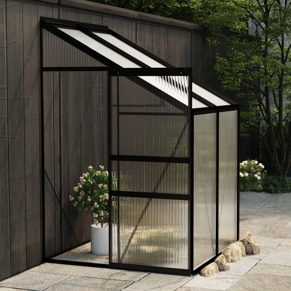 Vidaxl greenhouse 2.59 m³ Aluminum anthracite -colored