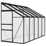 Vidaxl greenhouse 6.23 m³ Aluminum anthracite -colored