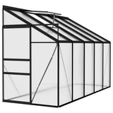 Vidaxl greenhouse 6.23 m³ Aluminum anthracite -colored