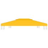 Vidaxl prieeldak 2-laags 310 g m² 4x3 m geel