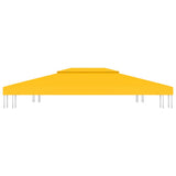 Vidaxl prieeldak 2-laags 310 g m² 4x3 m geel