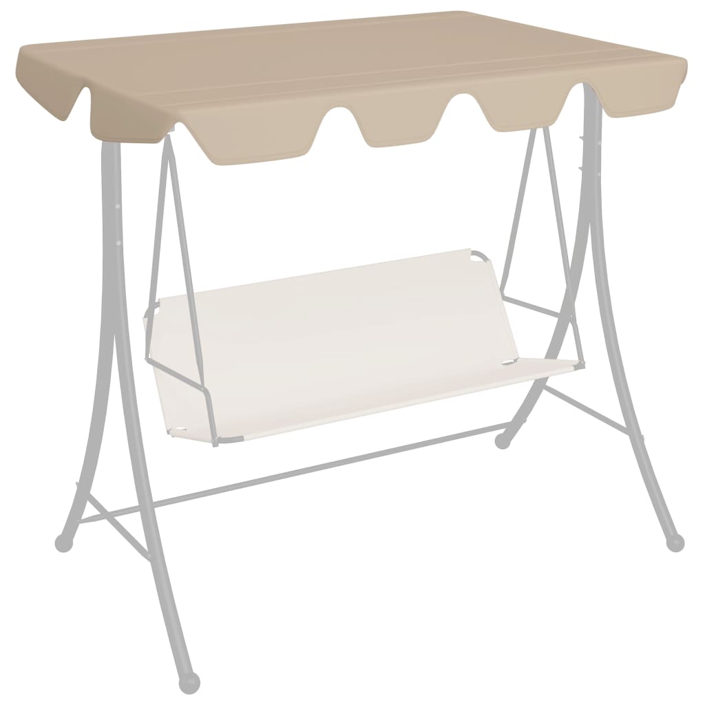 Náhradní skluz Vidaxl pro Swing Bench 188 168x145 110 cm beige