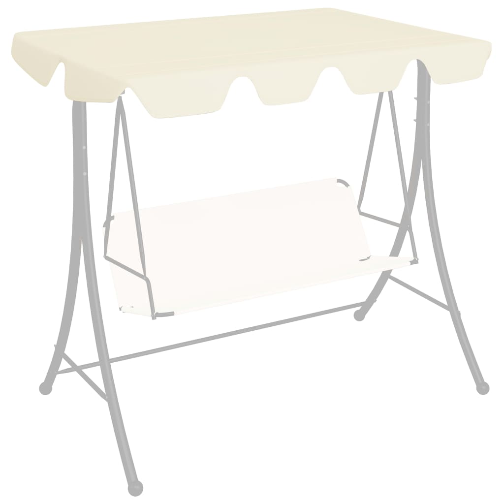 Vidaxl Udskiftning Slip til Swing Bench 188 168x145 110 cm creme