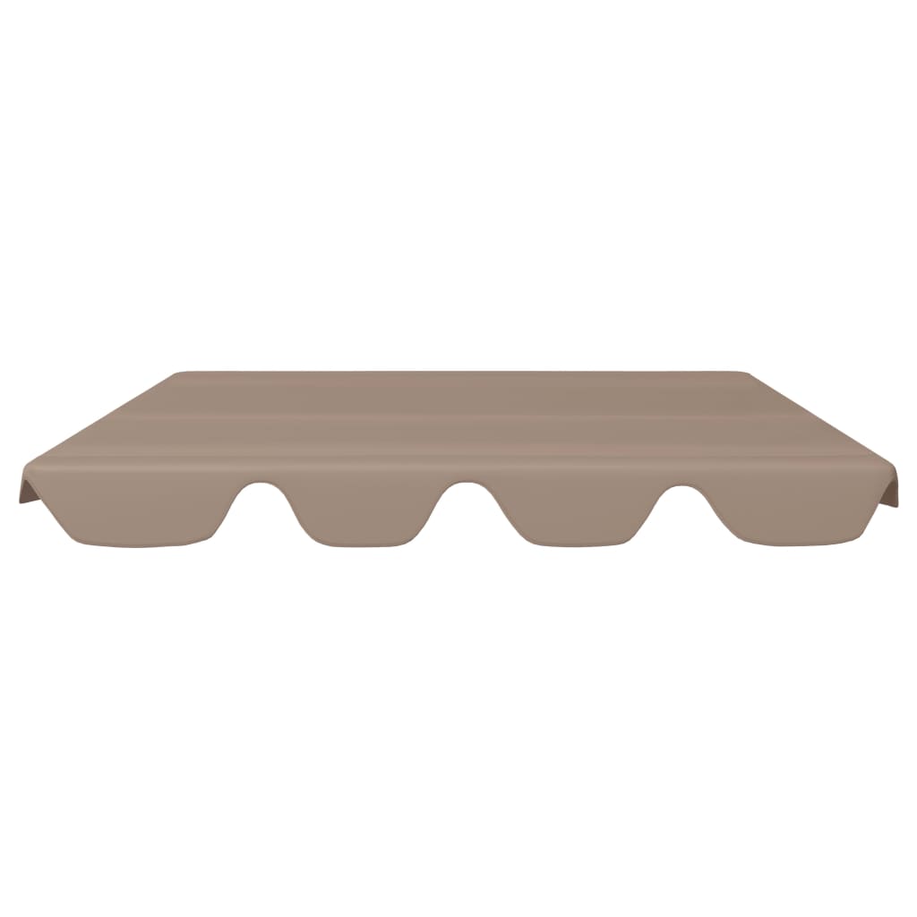 Vidaxl Slip de remplacement pour le banc de swing 188 168x145 110 cm taupe