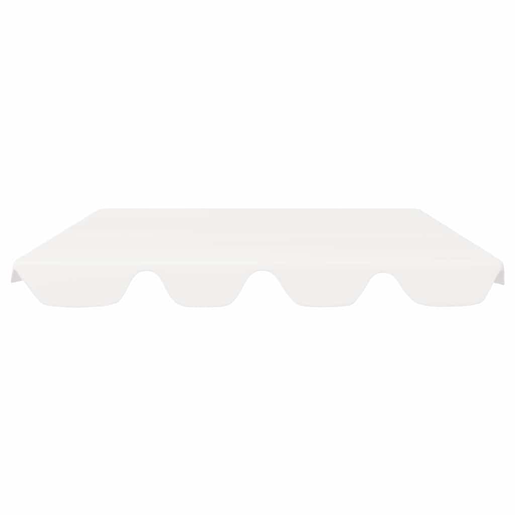 Vidaxl vervangingsluifel voor schommelbank 188 168x145 110 cm wit