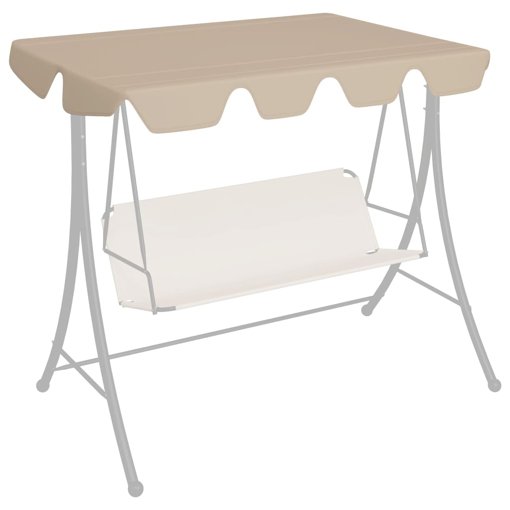 Náhradní skluz Vidaxl pro Swing Bench 150 130x105 70 cm beige