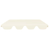 Vidaxl vervangingsluifel voor schommelbank 150 130x105 70cm crèmekleur
