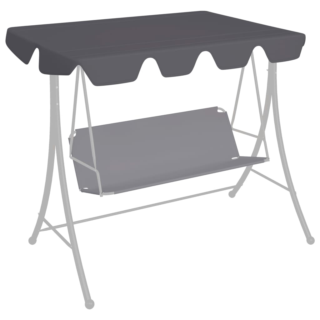 Vidaxl Udskiftning Slip til Swing Bench 150 130x105 70 cm Anthracite