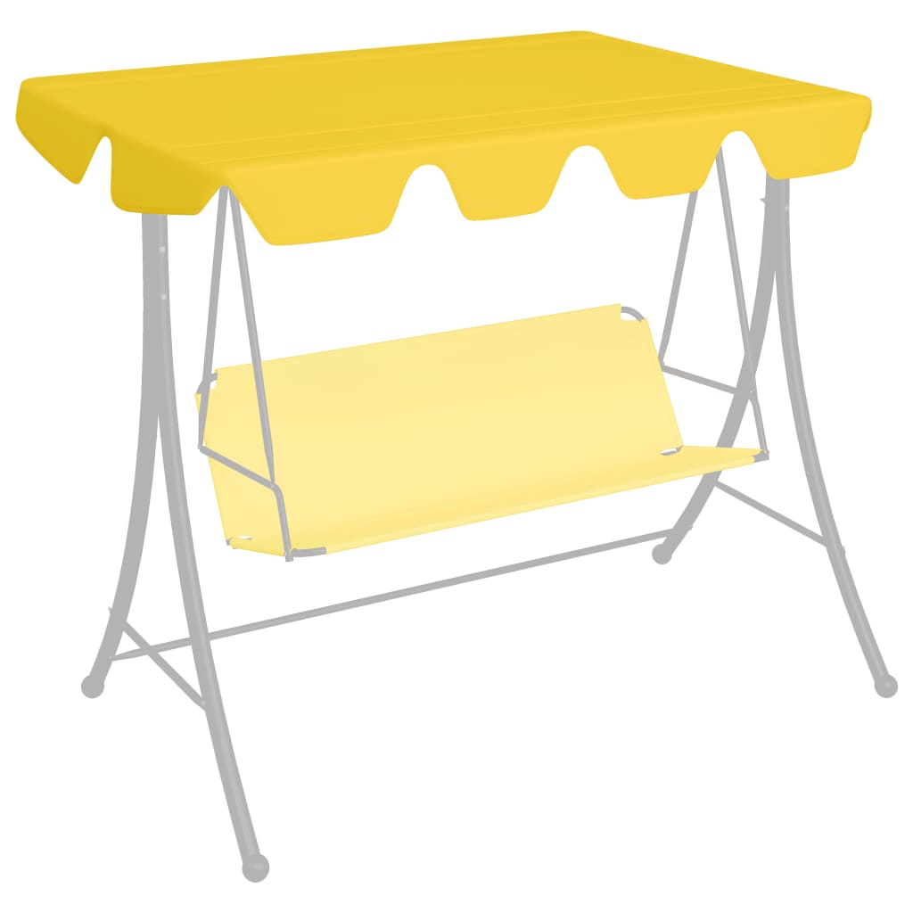 Náhradní skluz Vidaxl pro Swing Bench 150 130x105 70 cm žlutá