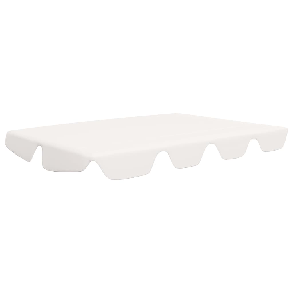 Vidaxl Slip de remplacement pour le banc de swing 150 130x105 70 cm blanc